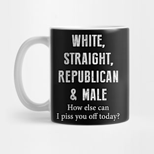 White, straight, republican and male Mug